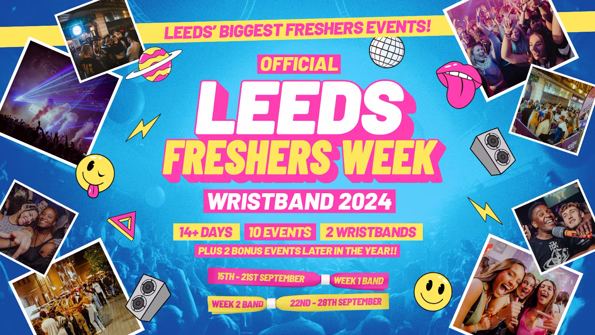 Official Leeds Trinity Freshers Week wristband (Leeds Freshers Band)